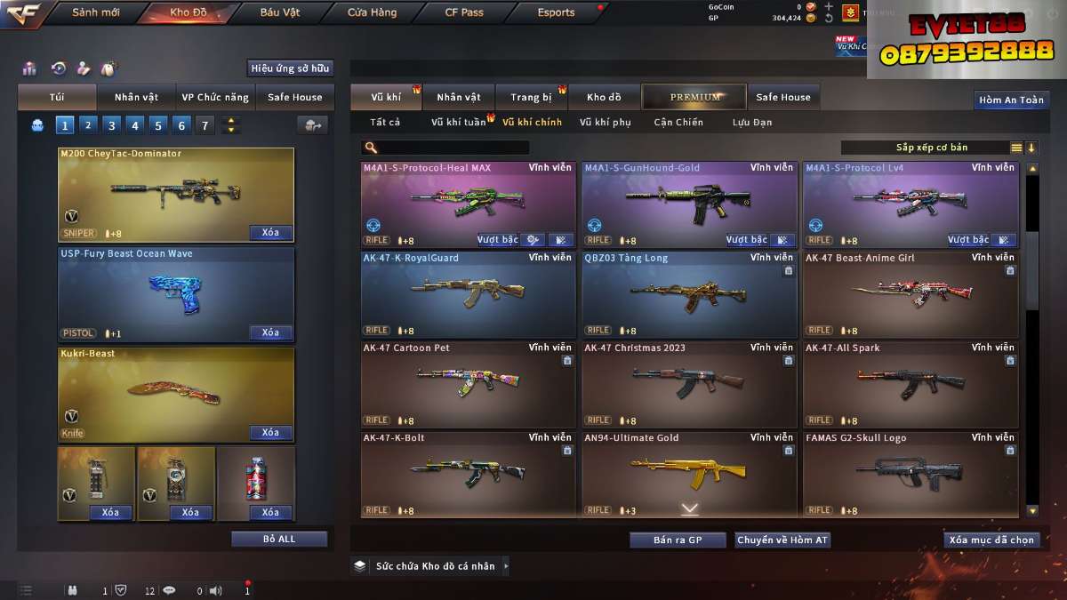 shop acc cf uy tin gia re